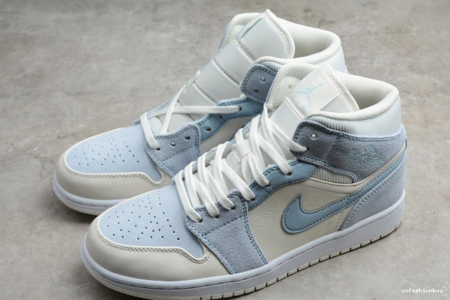 Air Jordan Textures Mixed DA4666-100 1 Mid Blue 1126